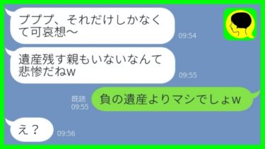 【LINE】弟を騙して父の遺産を独り占めした姉「タワマン一括で買ったw」→相続放棄した弟夫婦が〇〇を伝えると…w【ミドリのネタ帳】