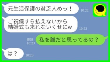 【LINE】結婚式を欠席した私を貧乏人と見下す元同級生「ご祝儀払えないから来れないのねw」→マウント女に私の現在を伝えた時の反応がwww【総集編】【ミドリのネタ帳】