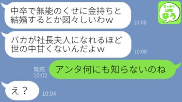 【LINE】低学歴の私を見下して年商35億の会社を経営する夫を略奪した東大卒の妹「社長夫人にふさわしいのは私よｗ」→言われた通りに譲ってあげると、略奪女から慌てて連絡が…【スッキリLINEなう】