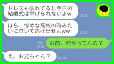 【LINE】婚約者の妹が高校時代ひどい嫌がらせをしてきた同級生だった「ドレス汚しておいたw」→ウザすぎるマウント女に〇〇を伝えた時の反応が…w【総集編】【ミドリのネタ帳】