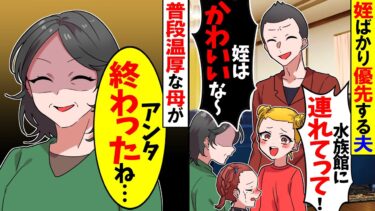 【スカッと】姪ばかり優先する夫「姪っ子が最優先！」→すると普段温厚な母が…【漫画】【アニメ】【スカッとする話】【2ch】【モニロボ】