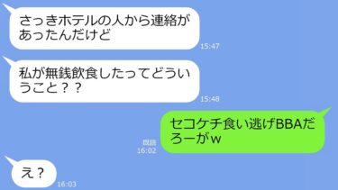 【LINE】タダ便乗常習犯のママ友がランチバイキングにしれっと途中参加！食い散らかした挙げ句お金を払わず逃げたので、お店にすべて報告すると…ｗ【LINEサロン】