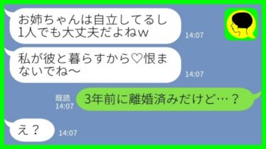 【LINE】妹「お姉ちゃんの旦那さん奪っちゃった♡恨まないでねw」私「3年前に離婚済だけど…？」→勝ち誇る妹がとんでもない勘違いに気づいた結果www【ミドリのネタ帳】
