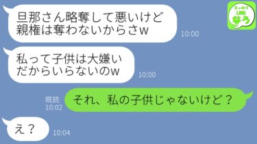 【LINE】夫の20歳年下の自称美人の浮気相手から略奪連絡「子供まで奪わないよw」→勝ち誇る勘違い女の末路が悲惨すぎて笑えるw w w【スッキリLINEなう】