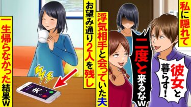 【スカッと】私を裏切り浮気相手と会っていた夫「お前とはサヨナラwもうここに住めないから」→私「後悔するわよ」一生帰らなかった結果【総集編】【漫画】【漫画動画】【アニメ】【スカッとする話】【2ch】【モニロボ】