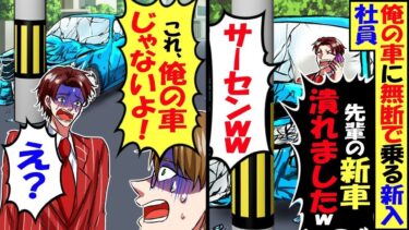 俺の車を勝手に使う後輩社員「先輩の新車、事故って潰れましたｗサーセンｗｗ」俺「今日は電車だよ？それもしかして…」→高級車の持ち主は【スカッと】【アニメ】【漫画】【2ch】【総集編】【今日のLINE】