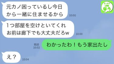 【LINE】私の名義で購入した高級タワマンに堂々と元彼女を呼んで居候させる夫「困った時はお互い様w人助けは当然だろ」女「お世話になりま～す」→妹と共謀してある計画を実行した結果www【スッキリLINEなう】