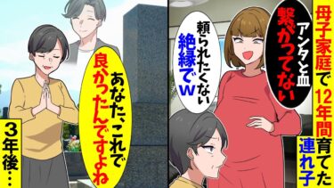 【スカッと】12年間母子家庭で育ててきた夫の連れ子「結婚式は欠席してね!!頼られたくないし絶縁で」→お望み通り親子の縁を切った結果【漫画】【アニメ】【スカッとする話】【2ch】【モニロボ】