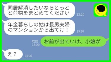 【LINE】私が大家なのを知らずに寄生虫扱いする長男嫁「年金暮らしのBBAはマンションから出て行け！」→我慢の限界だった姑がついにブチギレた結果www【総集編】【ミドリのネタ帳】