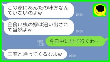 【LINE】義妹にゴミ屑扱いされ義実家を追い出された私。義妹「引っ越し終わった？w」私「今日中に出て行くわ」→翌日、大慌ての義妹「お兄ちゃんたちがいない！」実は…【総集編】【ミドリのネタ帳】