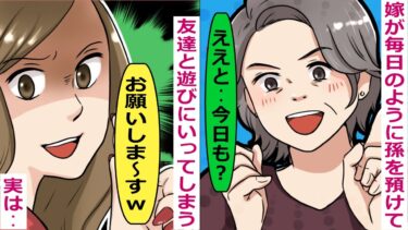 嫁が毎日のように孫を預けて友達と遊びに行ってしまう。友達というのが実は･･【スカッと総集編】【知人のLINE物語】